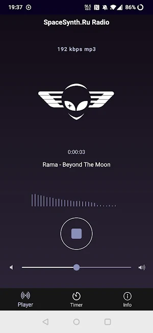SpaceSynth Radio Screenshot 0