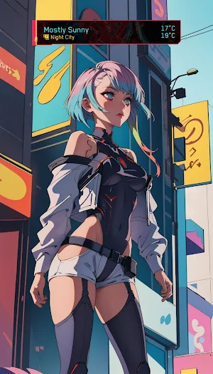 Cyberpunk KWGT Widget Screenshot 1