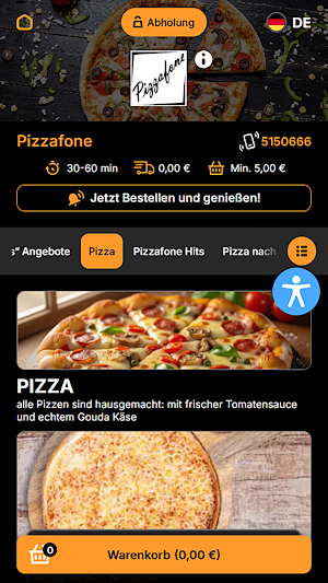 Pizzafone Düsseldorf Screenshot 1