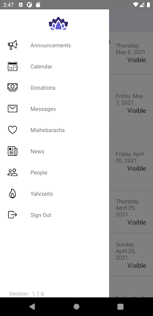 Global Shul Admin Screenshot 2