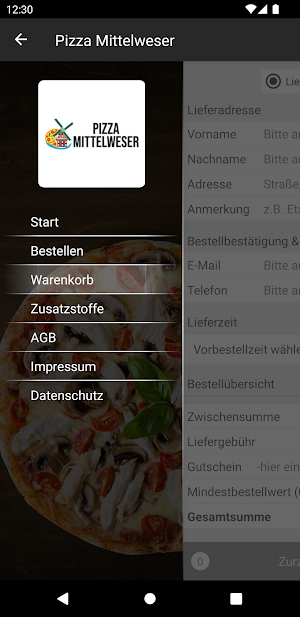 Pizza Mittelweser Screenshot 2