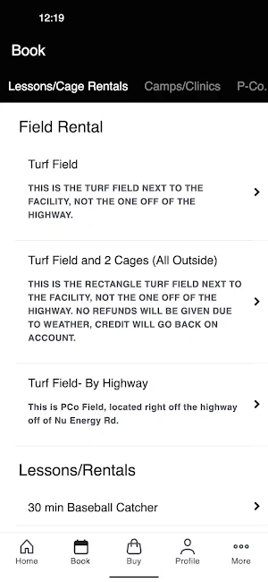 PCo Baseball Academy Screenshot 1