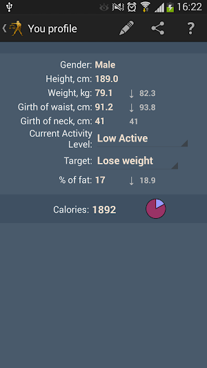 Diet master Screenshot 1
