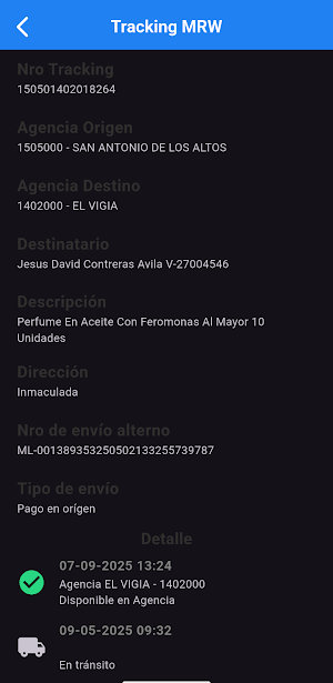 Rastrear Envios Venezuela Screenshot 1