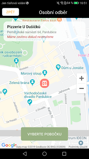 Pizzerie U Dušičků Pardubice Screenshot 1