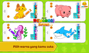 Mewarnai Hewan Kartun Screenshot 2