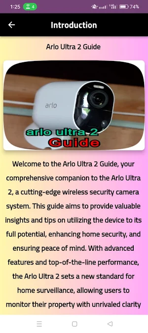 arlo ultra 2 guide Screenshot 3