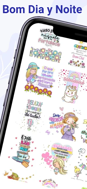 Figurinhas Bom Dia e Boa Noite Screenshot 0