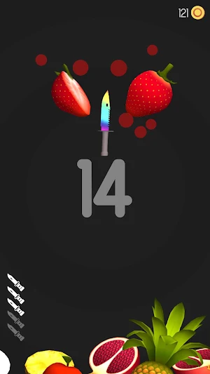 Knife Ninja - Fruit Master 3d Knife Throwing Game Screenshot 1