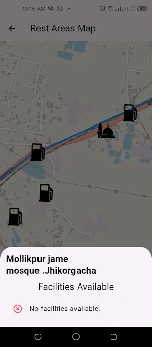 Rest Area Recommender Screenshot 2