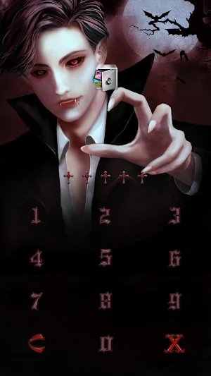 AppLock Live Theme Vampire – Paid Theme Screenshot 1