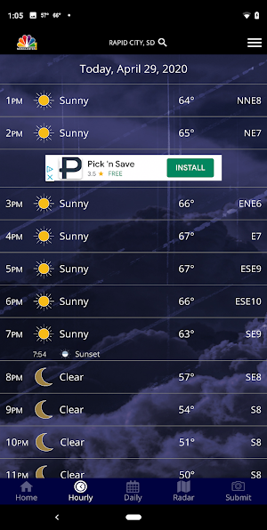 NC1 Weather Screenshot 2