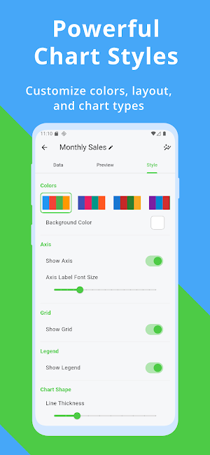Chartlyx: Chart Maker Offline Screenshot 3