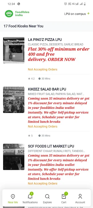 Foodibles India Screenshot 2