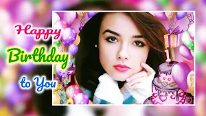 Happy Birthday Photo Frames Wishes Cards Screenshot 1