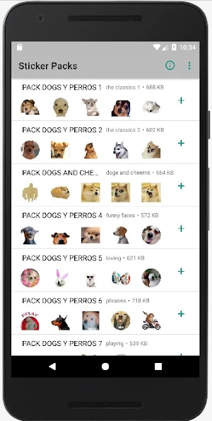 Dog stickers whatsp Screenshot 0