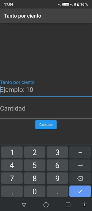 Calcular el porcentaje Screenshot 2