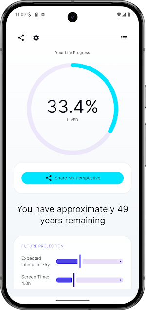 Life in Percent - Time Left Screenshot 0