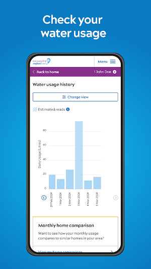 Anglian Water MyAccount Screenshot 2