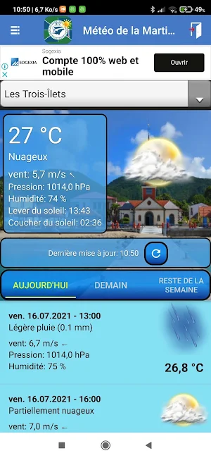 Météo de la Martinique Screenshot 3