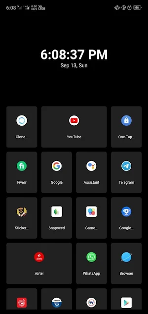 Square Pixel - Minimalist Launcher Screenshot 0