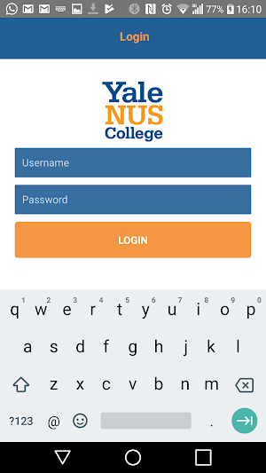 Yale-NUS College myInfra Screenshot 2