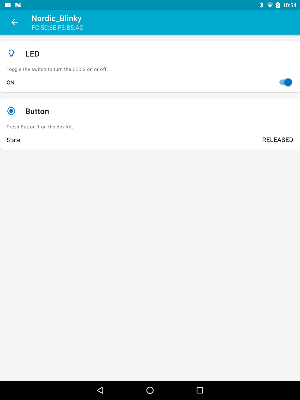 nRF Blinky Screenshot 3