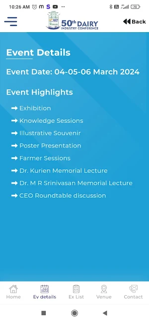 50th Dairy Industry Conference Screenshot 0