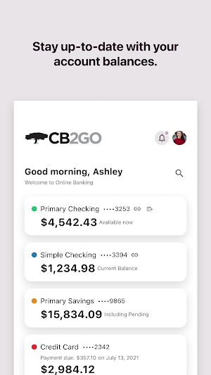 Community Bank's CB2GO Screenshot 1