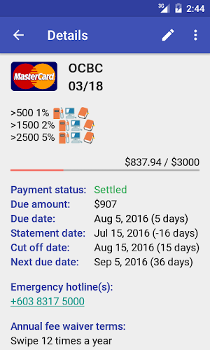 Credit Card Manager Pro Screenshot 1