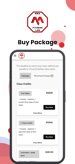 MMA FITNESS LAB Screenshot 1