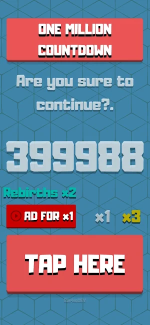 One Million Countdown - Tapper Screenshot 2