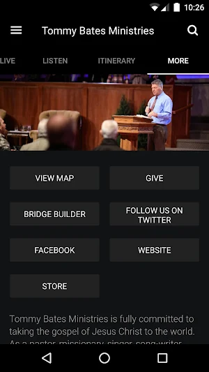 Tommy Bates Ministries Screenshot 2