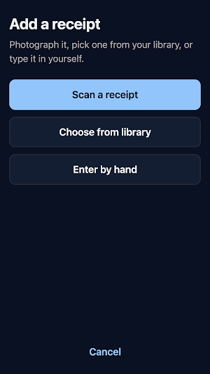 SnapReceipt: Receipt Scan Screenshot 1
