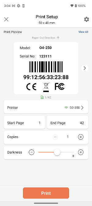 iLabelPrint+ : Design/Print Screenshot 3