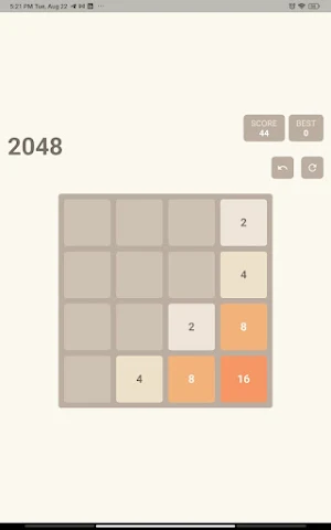 2048 Game Screenshot 3