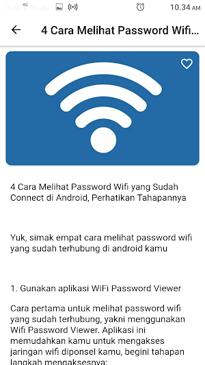Cara Lihat Password Wifi Screenshot 0