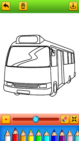 coloring school bus game Screenshot 2