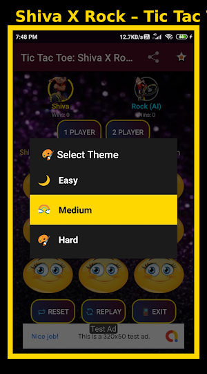 Tic Tac Toe: Shiva X Rock Screenshot 1