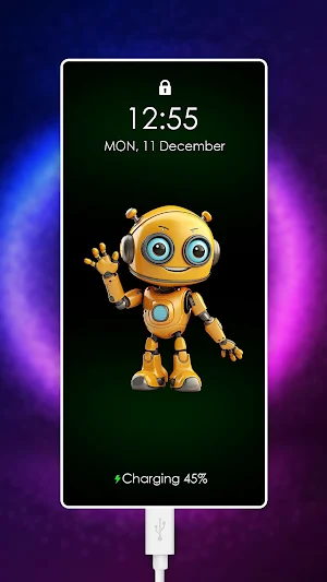3D Battery Charging Animation Screenshot 0