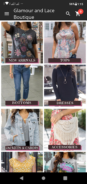 Glamour and Lace Boutique Screenshot 0