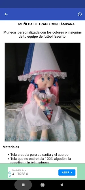 Manualidades. Muñecas bonitas Screenshot 2