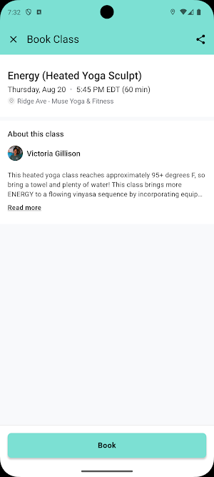 Muse Yoga & Fitness Screenshot 2