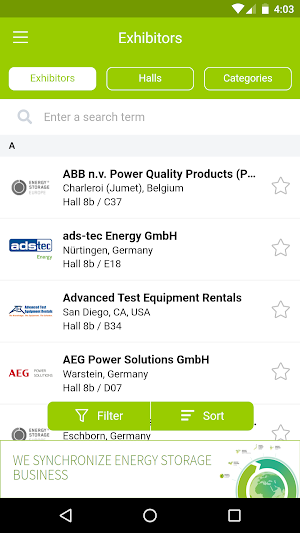 ENERGY STORAGE EUROPE App Screenshot 1