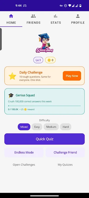WizzTeens - Quiz and Learn Screenshot 0