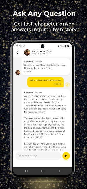 AI History Conversation, Chat Screenshot 3