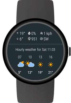 Weather for Wear OS (Android Wear) Screenshot 2