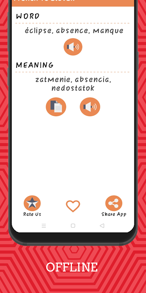 French To Slovak Dictionary Offline Screenshot 2