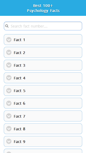 Psychology Facts Collection Screenshot 0