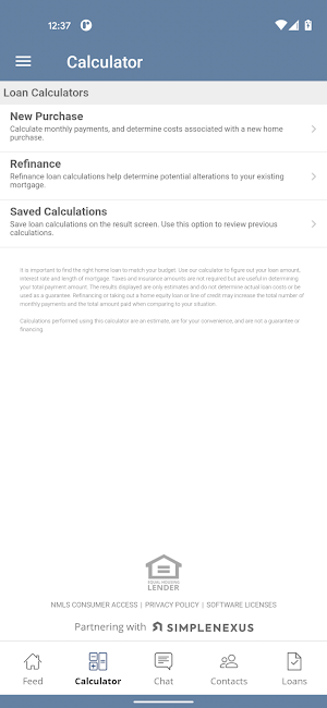 Homeowners Mortgage Screenshot 1